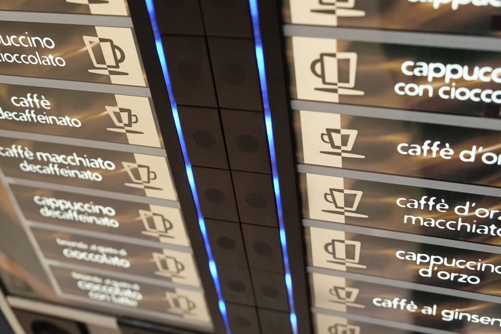 Kaffeevollautomat mit großer Auswahl an Kaffeesorten